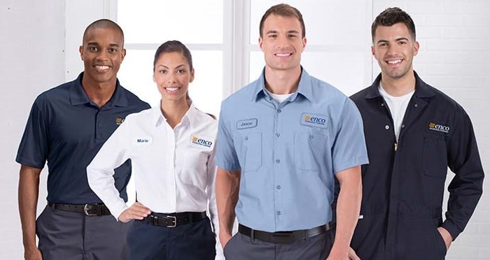 benefits wearing work uniform office dress code